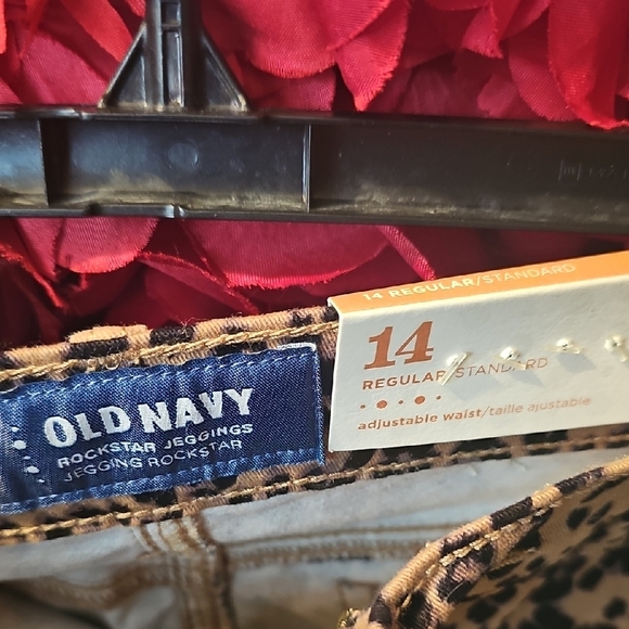 Old Navy NWT Girls Leopard Print Rockstar Jeggings Size 14 Super Soft - Picture 2 of 8
